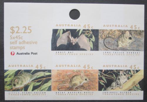 Poštové známky Austrália 1992 Ohrožená fauna, samolepící Mi# MH 73 Kat 9€