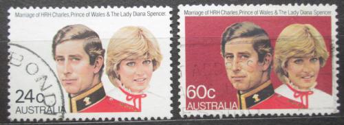 Poštové známky Austrália 1981 Krá¾ovská svadba Mi# 760-61