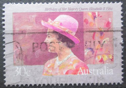 Poštová známka Austrália 1984 Krá¾ovna Alžbeta II. Mi# 870