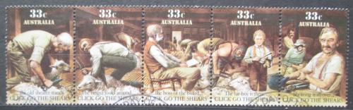 Poštové známky Austrália 1986 Folklór Mi# 979-83