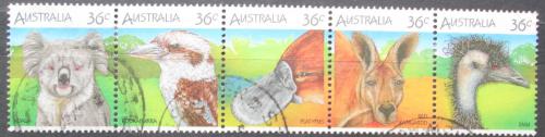 Poštové známky Austrália 1986 Australská fauna Mi# 988-92
