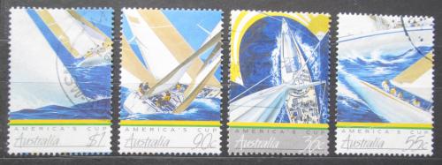 Poštové známky Austrália 1987 Regata America’s Cup Mi# 1015-18 Kat 5€