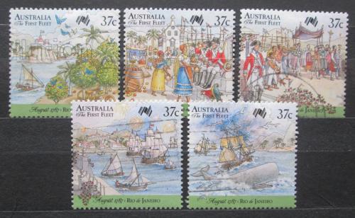 Poštové známky Austrália 1987 Kolonizace, 200. výroèie Mi# 1046-50
