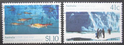 Poštové známky Austrália 1990 Prieskum Antarktidy Mi# 1215-16