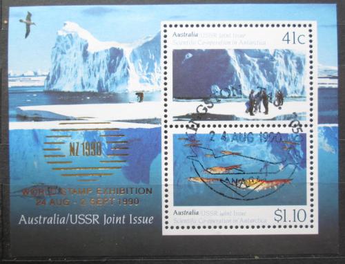 Poštové známky Austrália 1990 Prieskum Antarktidy Mi# Block 11