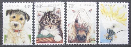 Poštové známky Austrália 1991 Domácí zvíøata Mi# 1257-60