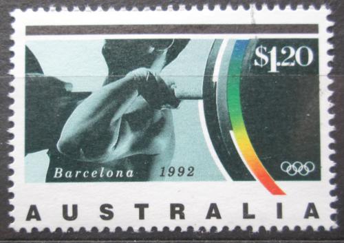 Poštová známka Austrália 1992 LOH Barcelona, vzpírání Mi# 1313