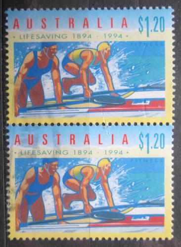 Poštové známky Austrália 1994 Záchranári pár Mi# 1388