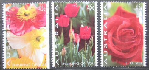 Poštové známky Austrália 1994 Kvety Mi# 1391-93