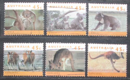 Poštové známky Austrália 1994 Klokany a koaly Mi# 1402-07