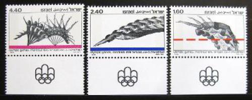 Poštové známky Izrael 1976 LOH Montreal Mi# 672-74