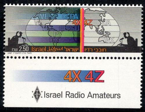 Poštová známka Izrael 1987 Rádioamatéøi Mi# 1063 Kat 6€