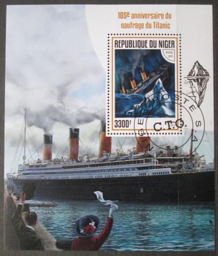 Poštová známka Niger 2017 Loï Titanic Mi# Block 732 Kat 13€
