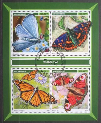 Poštové známky Mozambik 2017 Motýle Mi# 9054-57 Kat 22€