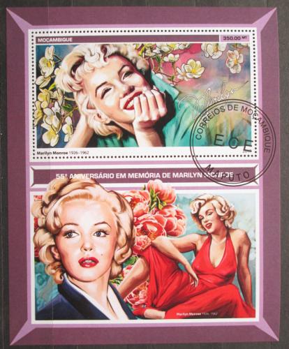 Poštová známka Mozambik 2017 Marilyn Monroe Mi# Block 1273 Kat 20€