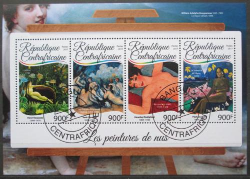 Poštové známky SAR 2017 Umenie, akty Mi# 6875-78 Kat 16€