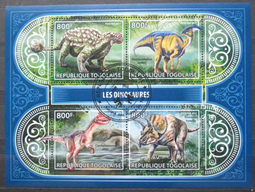 Potov znmky Togo 2017 Dinosaury Mi# 8296-99 Kat 13