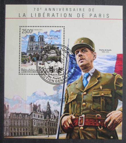 Poštová známka Togo 2014 Oslobodenie Paøíže, 70. výroèie Mi# Block 1086 Kat 10€