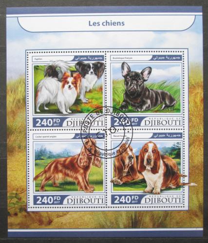 Poštové známky Džibutsko 2017 Psy Mi# 1717-20 Kat 10€
