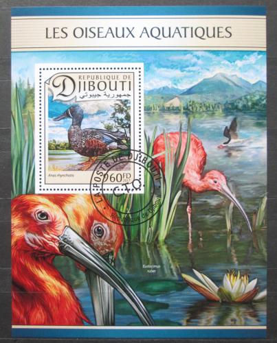 Poštová známka Džibutsko 2017 Vodní ptáci Mi# Block 558 Kat 10€