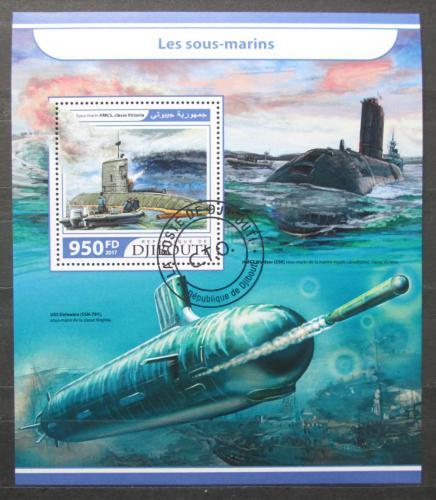 Poštová známka Džibutsko 2017 Ponorky Mi# Block 683 Kat 10€