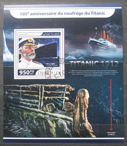 Poštová známka Džibutsko 2017 Titanic Mi# Block 678 Kat 10€