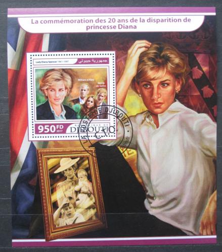 Poštová známka Džibutsko 2017 Princezna Diana Mi# Block 809 Kat 10€