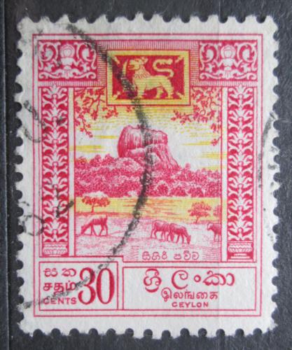 Poštová známka Cejlon 1958 Lví pevnost Mi# 302