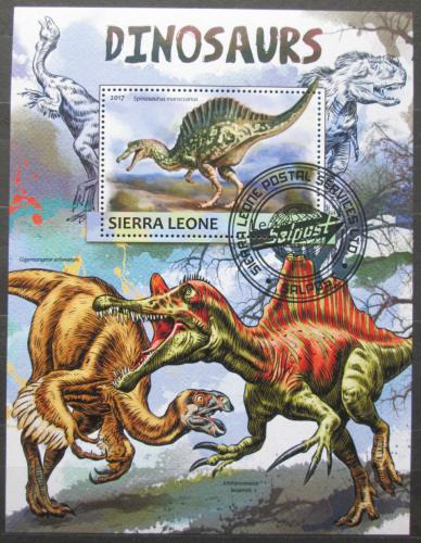 Poštová známka Sierra Leone 2017 Dinosaury Mi# Block 1180 Kat 11€