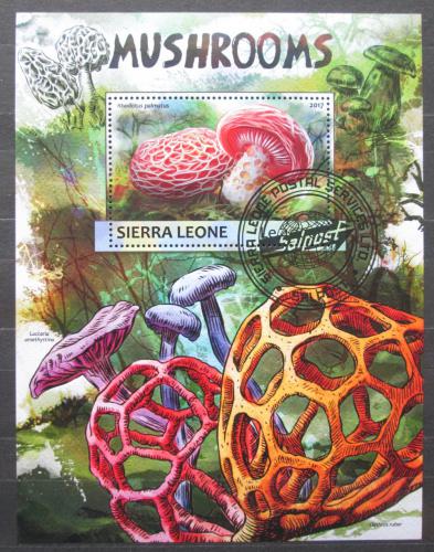 Poštová známka Sierra Leone 2017 Huby Mi# Block 1176 Kat 11€