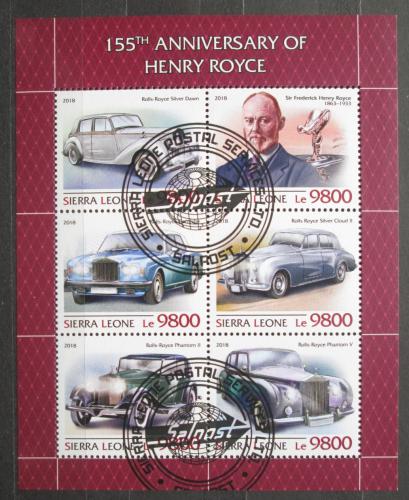 Poštové známky Sierra Leone 2018 Automobily Rolls Royce Mi# 10255-60 Kat 16€