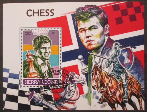 Poštová známka Sierra Leone 2017 Slavní šachisti Mi# Block 1322 Kat 11€