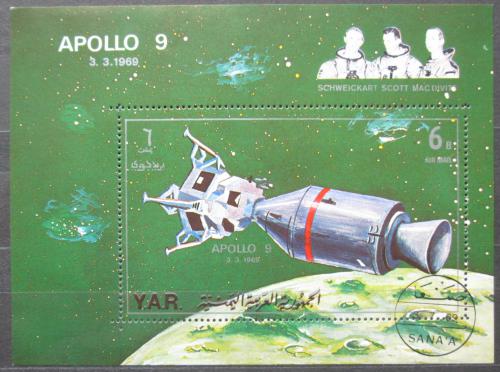 Poštová známka Jemen 1969 Mise Apollo 9 Mi# Block 102