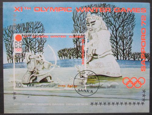 Poštová známka Jemen 1971 ZOH Sapporo Mi# Block 162