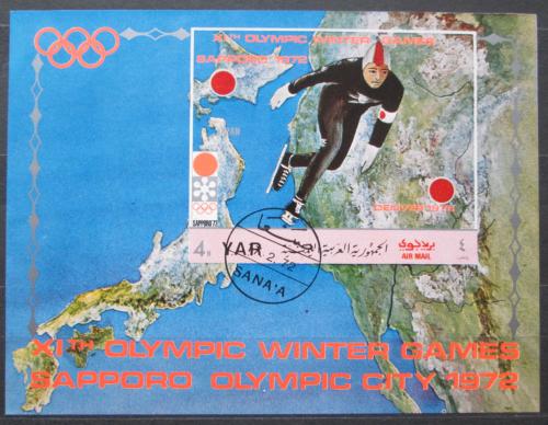 Poštová známka Jemen 1970 ZOH Sapporo Mi# Block 148
