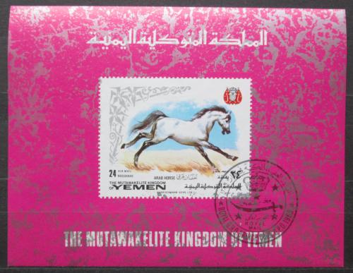 Poštová známka Jemen 1969 Kôò Pøevalského Mi# Block 159