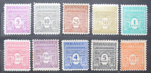 Poštové známky Francúzsko 1944 Nominální hodnoty Mi# 639-48 Kat 25€