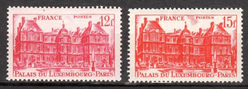 Poštové známky Francúzsko 1948 Lucemburský palác Mi# 821-22