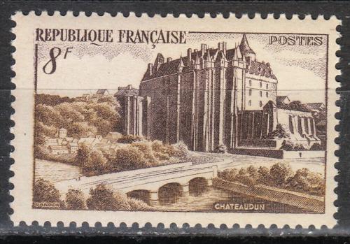 Poštová známka Francúzsko 1950 Zámek Châteaudun Mi# 891
