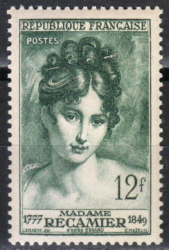Poštová známka Francúzsko 1950 Juliette Récamier, spisovatelka Mi# 893