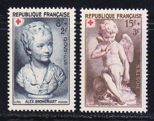 Poštové známky Francúzsko 1950 Èervený kríž, sochy Mi# 894-95 Kat 4.50€