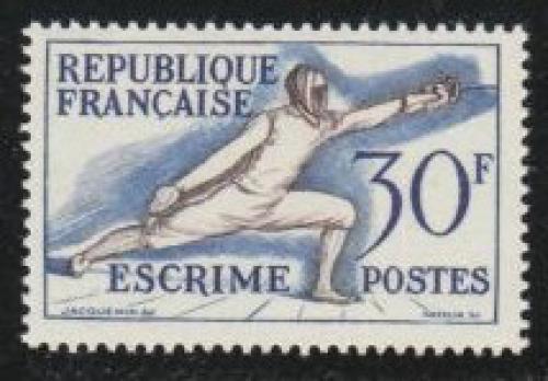 Poštová známka Francúzsko 1953 Šerm Mi# 980