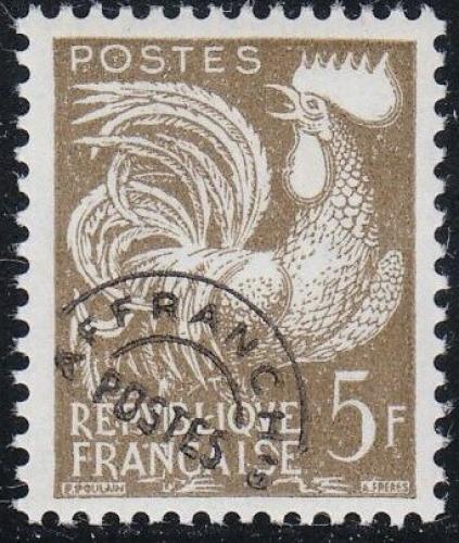 Poštová známka Francúzsko 1957 Galský kohout Mi# 1150