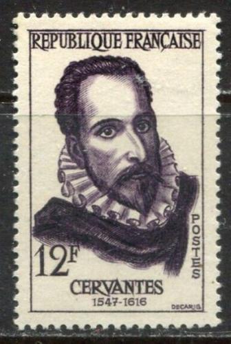 Poštová známka Francúzsko 1957 Miguel de Cervantes, básník Mi# 1169