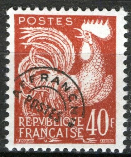 Poštová známka Francúzsko 1959 Galský kohout Mi# 1237 Kat 10€