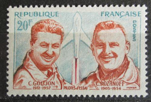 Poštovní známka Francie 1959 Piloti Mi# 1257