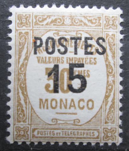Poštová známka Monako 1937 Doplatná pretlaè Mi# 151