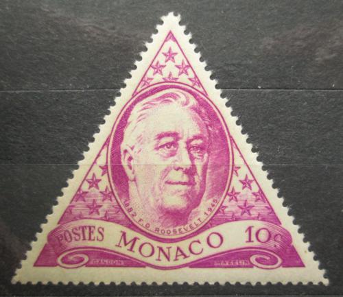 Poštová známka Monako 1946 Prezident Franklin D. Roosevelt Mi# 322