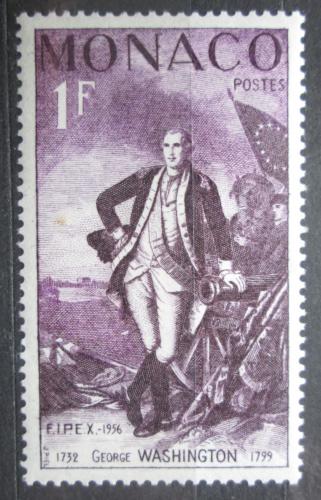 Poštová známka Monako 1956 Prezident George Washington Mi# 527