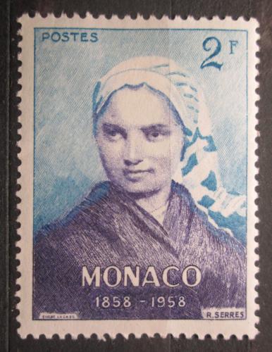 Poštová známka Monako 1958 Bernadette Soubirous Mi# 591